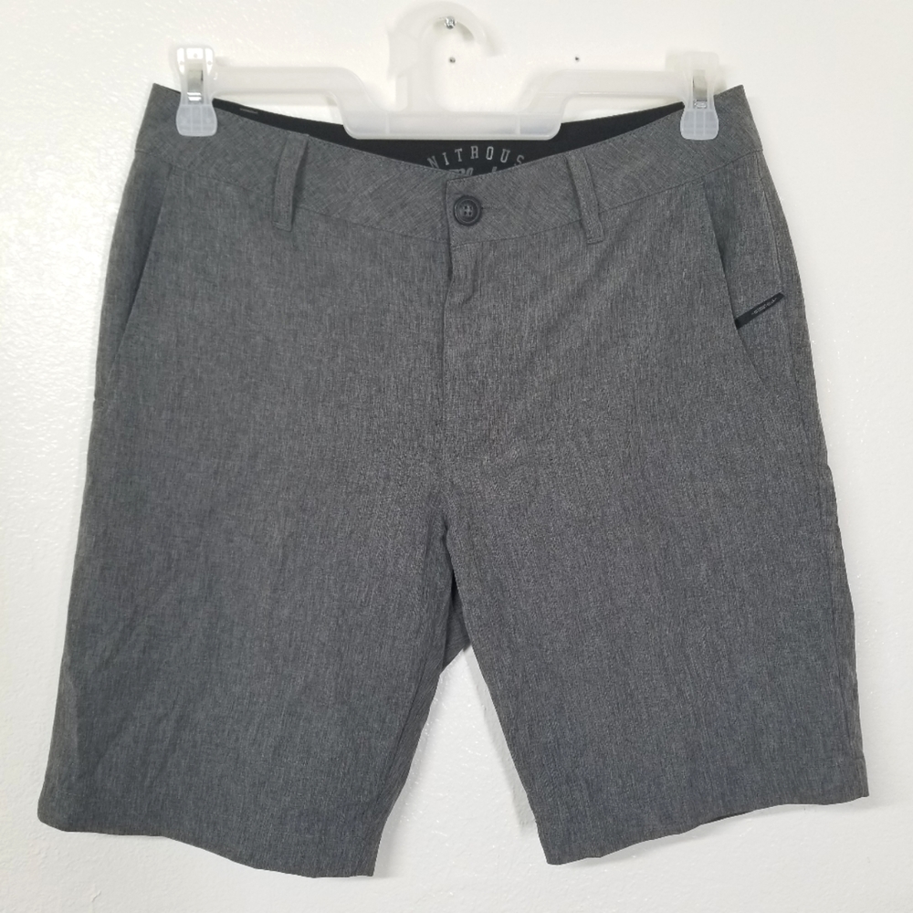 Men's Nitrous Black Stretch Hybrid Shorts Size 30